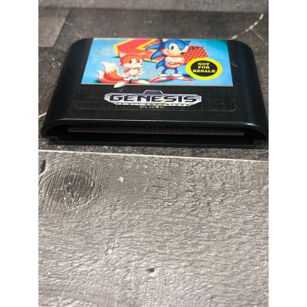 Sonic the Hedgehog 2 Sega Genesis Not For Resale Cartridge & Manual 670-2479-01